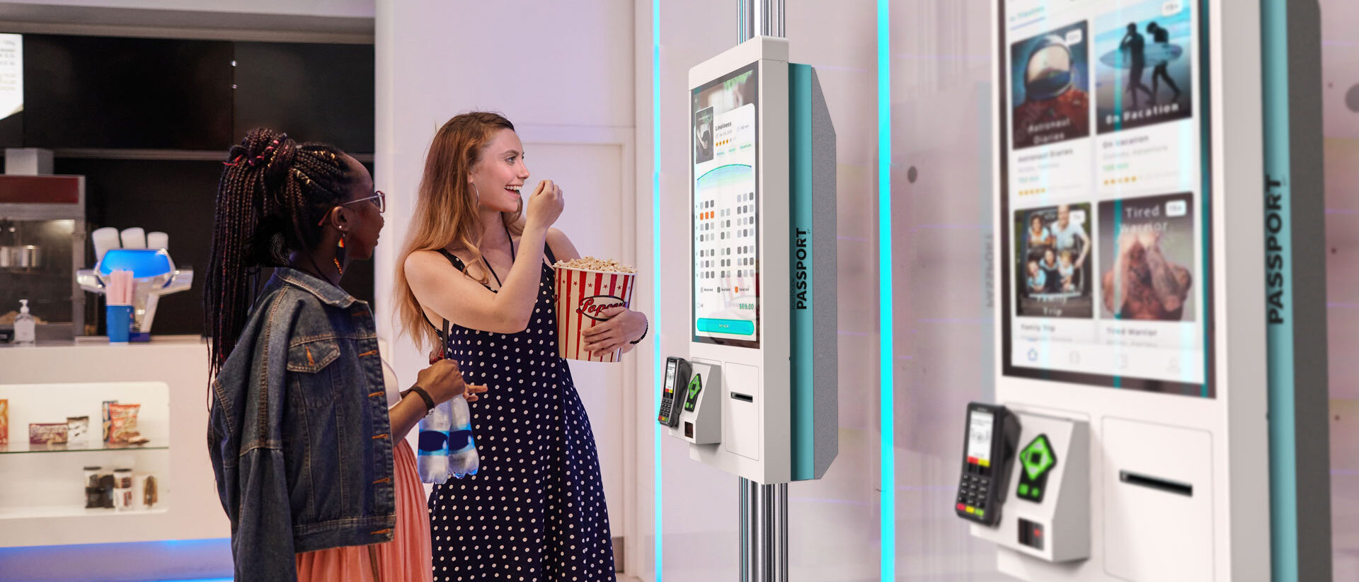 Passport 27 dans les cinémas : une solution de commande et de billetterie en libre-service