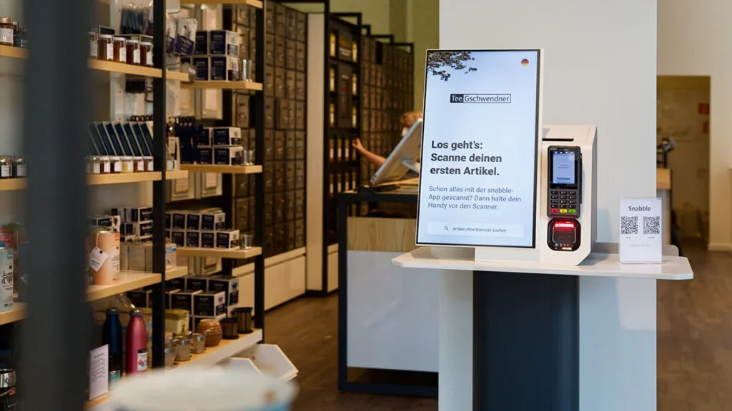 Polytouch FLEX21.5 en tant que SCO chez TeeGschwendner
