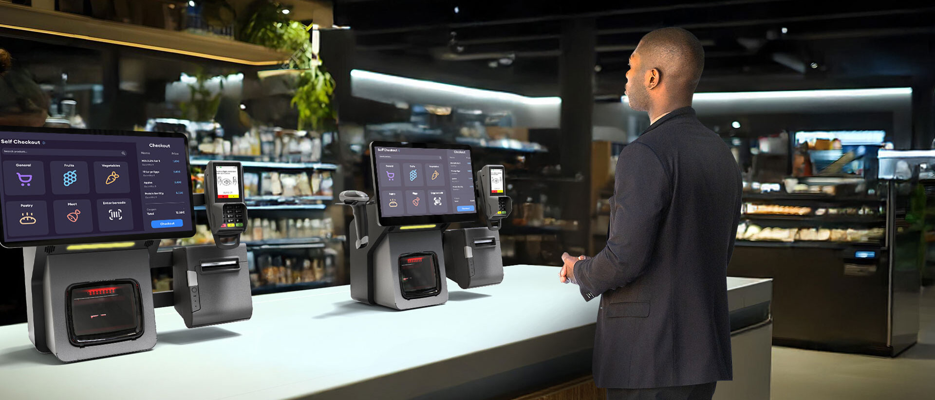 Solutions en libre-service pour le commerce alimentaire de détail