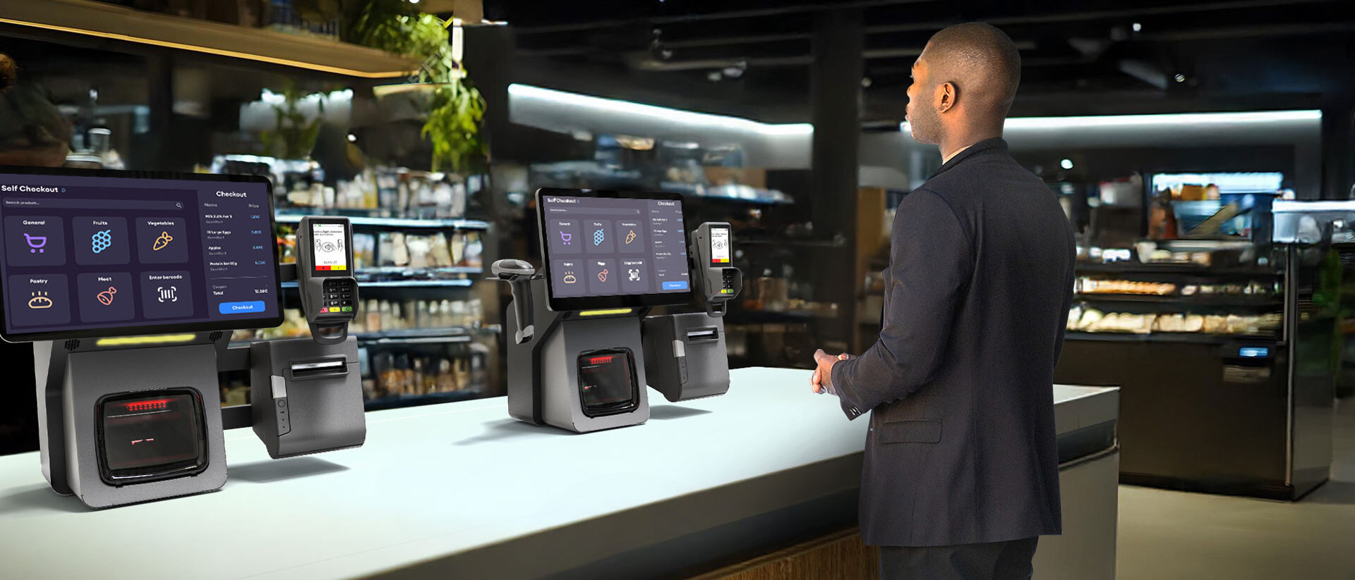 Solutions en libre-service pour le commerce alimentaire de détail