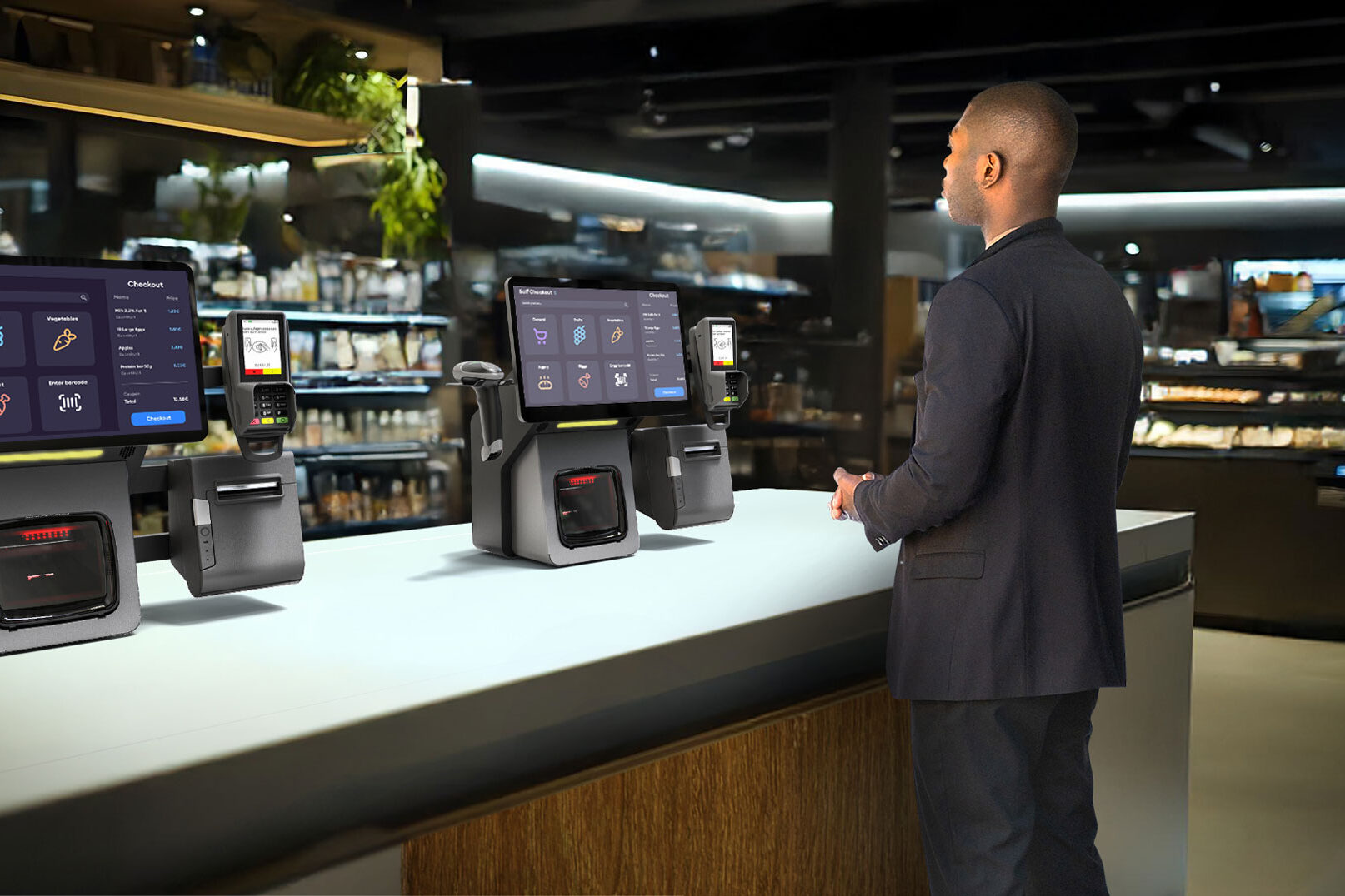 Solutions en libre-service pour le commerce alimentaire de détail