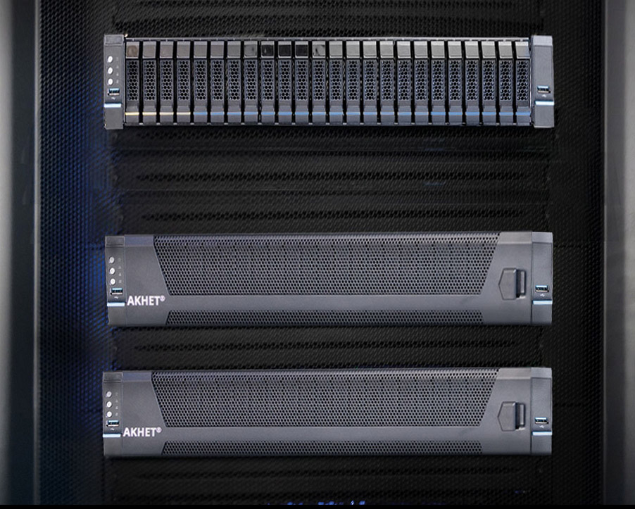 Serveur rack AKHET Essential 1U/2U avec stockage NVMe pour centre de données