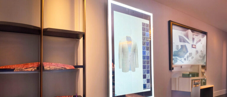 Miroir intelligent interactif pour les boutiques de mode