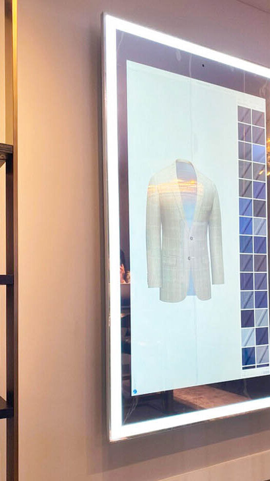 Miroir intelligent interactif pour les boutiques de mode