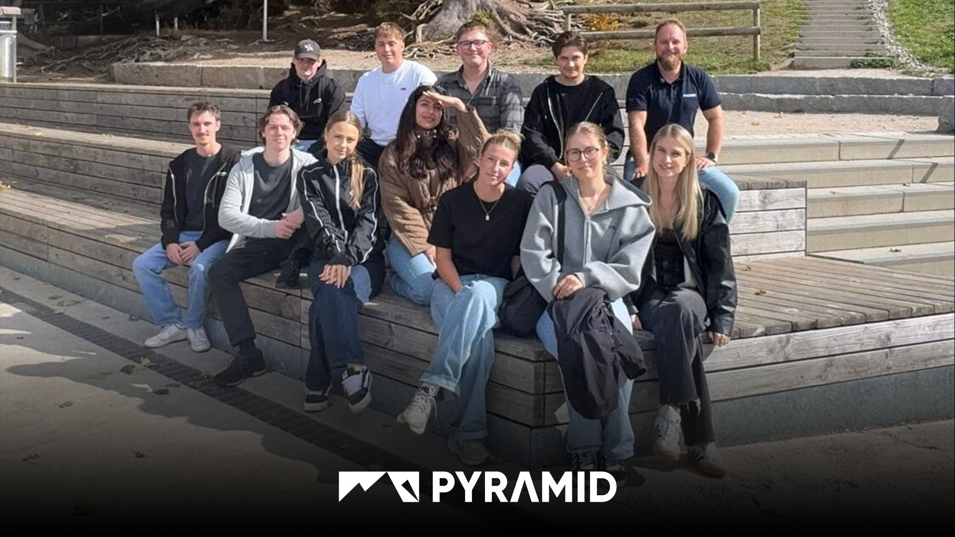 Les apprentis d'Pyramid Computer  lors d'une sortie collective au Schauinsland, près de Fribourg