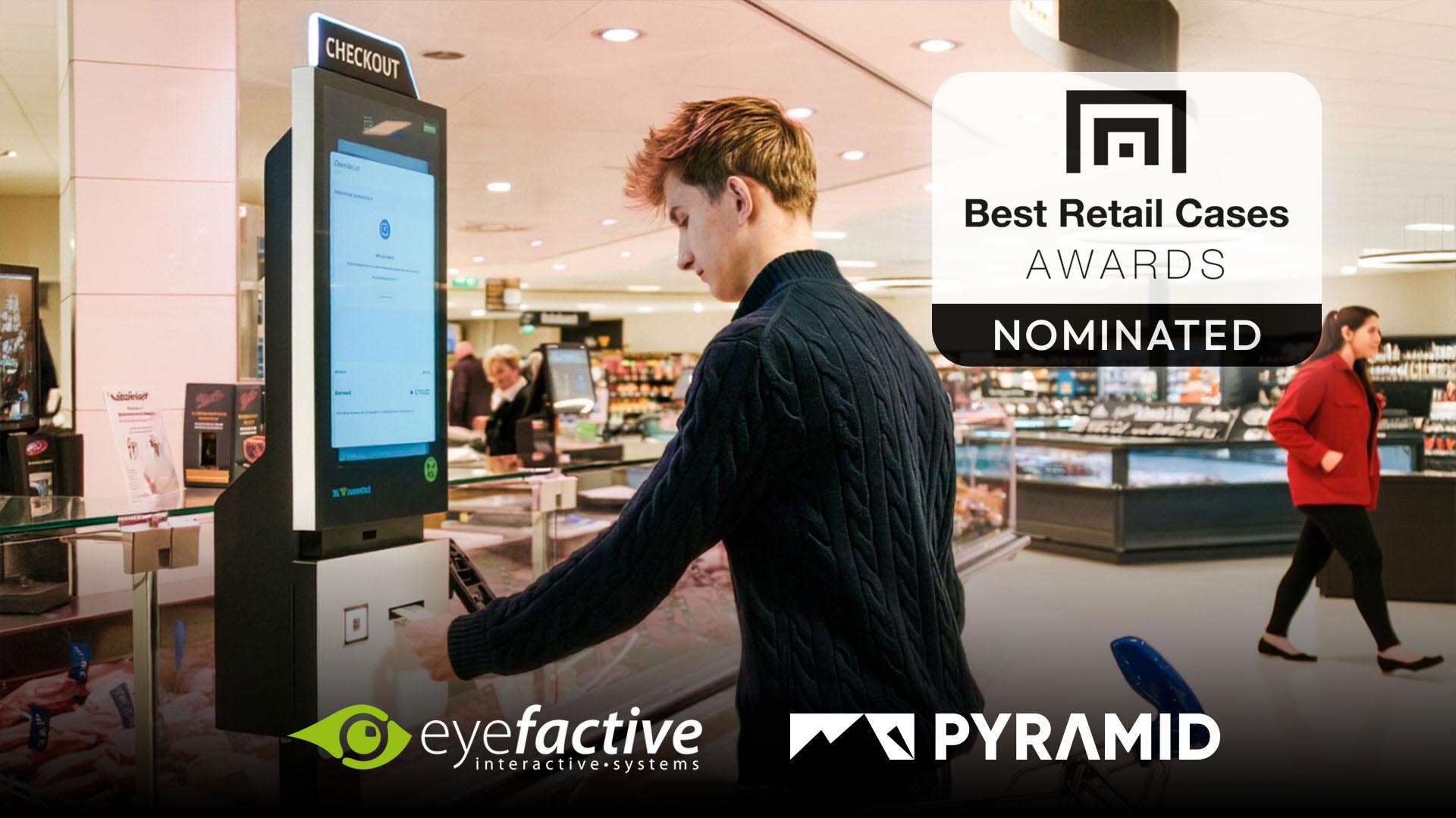 POLYTOUCH® SWIFT 24, terminal EDEKA EasyOrder destiné aux commandes en libre-service au rayon des produits frais – nominé pour le Best Retail Cases Award 2026.