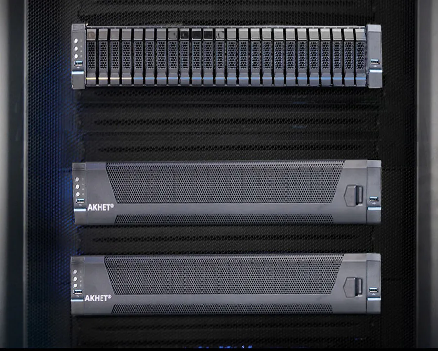 Serveur rack AKHET Essential 1U/2U avec stockage NVMe pour centre de données